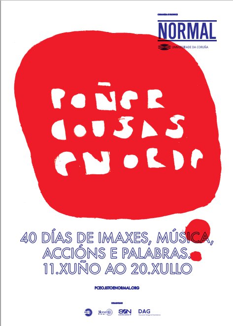 Cartel de <i>Poñer cousas en orde</i>